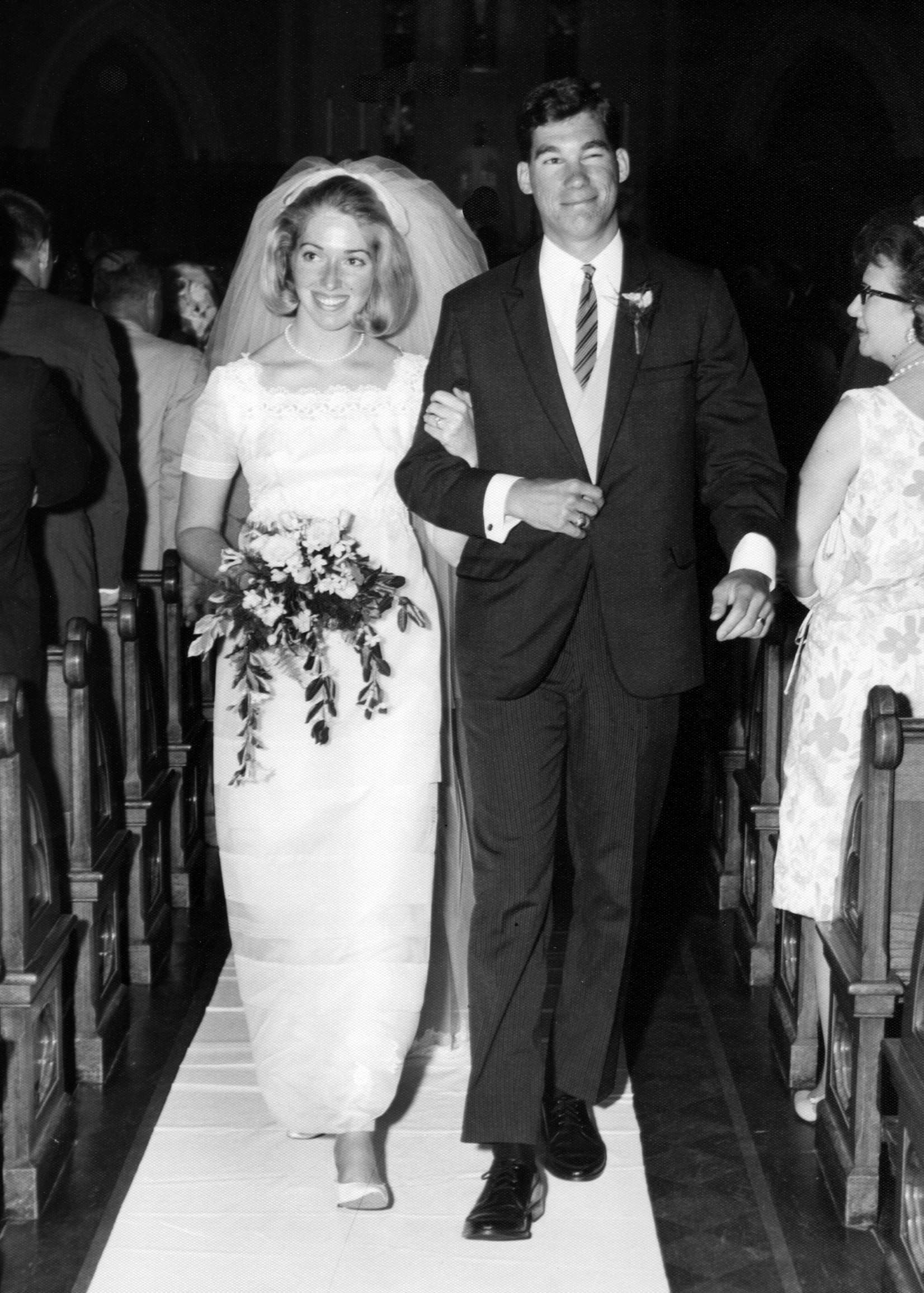 Bob and Fran Zielsdorf on their wedding day in 1965